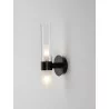 LUCES ACUNA LE43348 WALL LAMP 5W black single oblong metal/glass