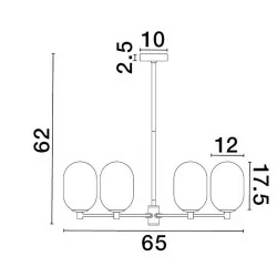 LUCES BADESI LE43351power supply: 5W 6 shades dimmable bulb