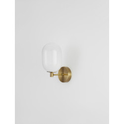 LUCES BADESI LE43352 WALL LAMP shape of a ball, color gold power: 5W