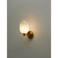 LUCES BADESI LE43352 WALL LAMP shape of a ball, color gold power: 5W