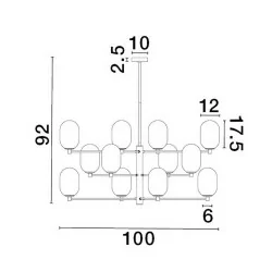 LUCES BADESI LE43353 5W dimmable, 12 shades