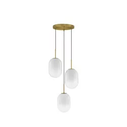 LUCES ACUYO LE43358 złota lampa wisząca 12W 3 kule moc zasilania: 12W