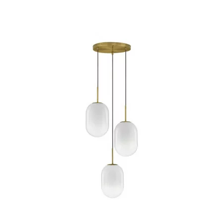 LUCES ACUYO LE43358 złota lampa wisząca 12W 3 kule moc zasilania: 12W