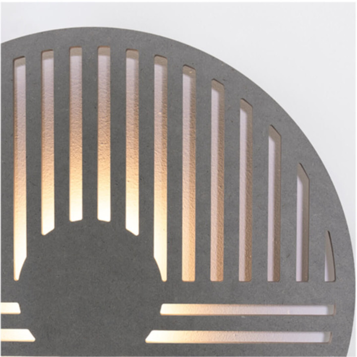 AQFORM IKI round LED kinkiet 26563 pomarańczowy, popielaty, grafitowy