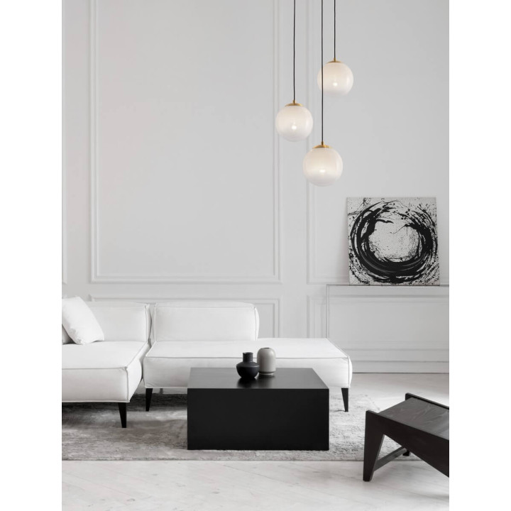 LUCES ADELA LE43361 lampa wisząca 12W złota ściemniana gwint: E27