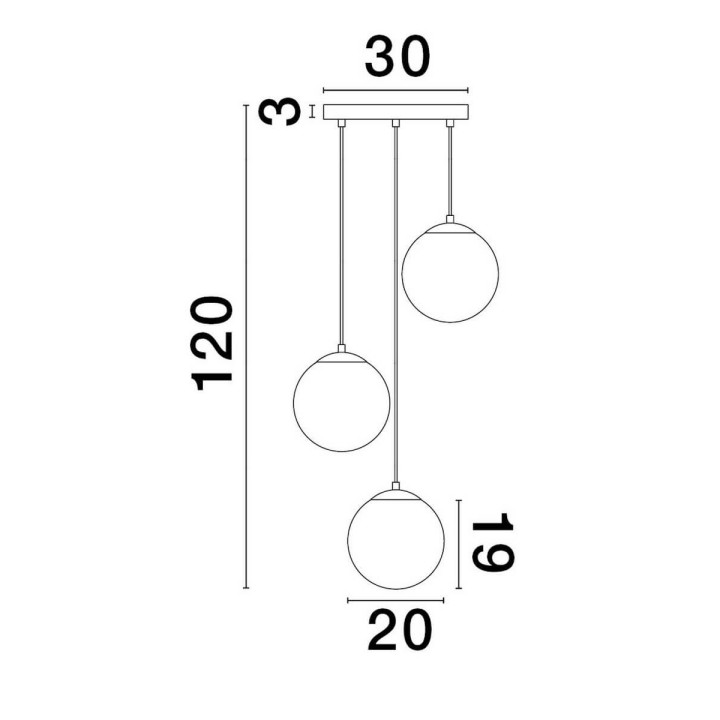 LUCES ADELA LE43361 lampa wisząca 12W złota ściemniana gwint: E27