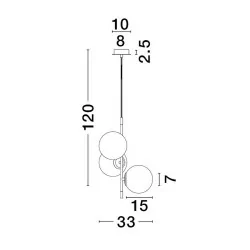 LUCES AEREO LE43367 lampa wisząca 5W