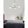 LUCES AEREO LE43370 czarna lampa wisząca z 6 kulami moc zasilania:5W