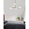 LUCES AEREO LE43370 black pendant lamp with 6 balls power supply: 5W