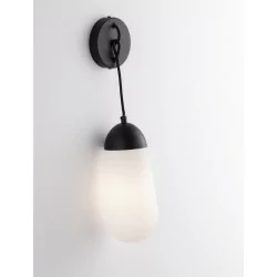 LUCES BADEN LE43372 wisząca czarna lampa ściemnialna żarówka E14