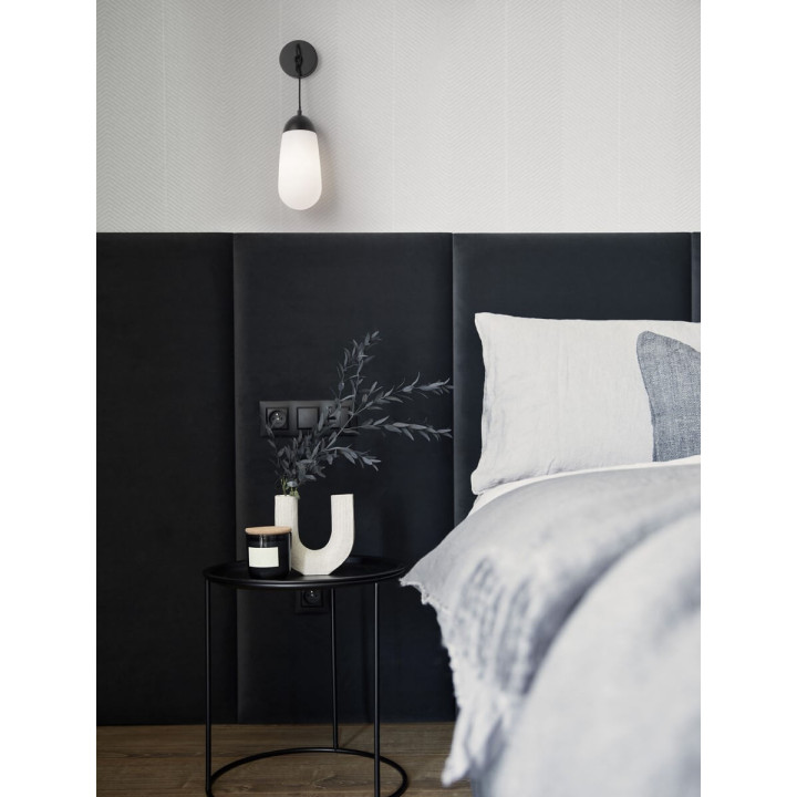 LUCES BADEN LE43372 wisząca czarna lampa ściemnialna żar&oacute;wka E14