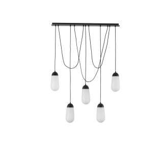 LUCES BADEN LE43373 lampa wisząca 5 kloszy ściemnialna żar&oacute;wka