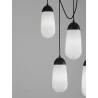 LUCES BADEN LE43373 pendant lamp 5 shades dimmable bulb