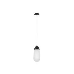 LUCES BADEN LE43374 black pendant lamp dimmable E14 metal/glass