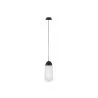 LUCES BADEN LE43374 black pendant lamp dimmable E14 metal/glass