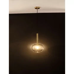 LUCES BAJOS LE43390 ściemniana lampa wisząca kolor złoty 5W