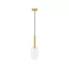 LUCES BAJOS LE43393 pendant lamp in gold color 5W oblong round