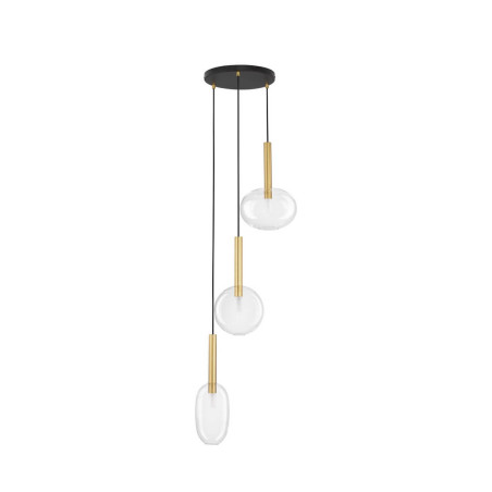 LUCES BAJOS LE43393 gold pendant lamp in gold color 5W 3 shades