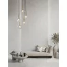 LUCES BAJOS LE43395 hanging lamp gold color 5 glass shades