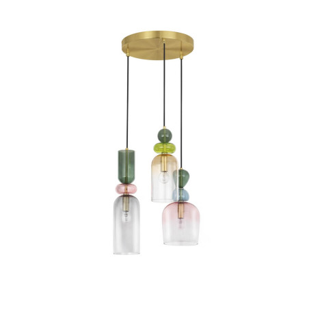 LUCES BALAM LE43400 hanging lamp, gold color, dimmable, thread: E14