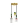 LUCES BALAM LE43400 hanging lamp, gold color, dimmable, thread: E14