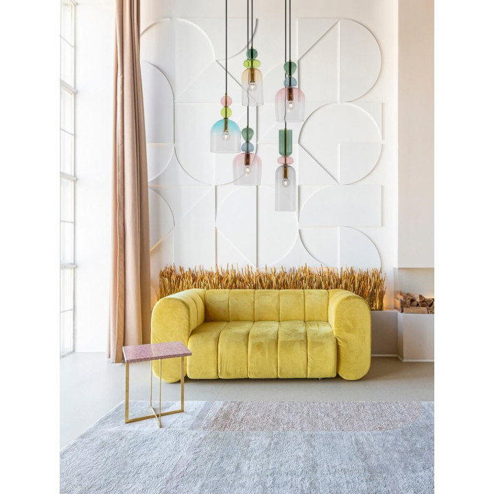 LUCES BALAM LE43400 gold pendant lamp, 5 colored shades, power: 5W