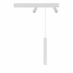 OXYLED T40 LV MULTILINE hanging tube LED white, black magnetic track