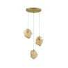 LUCES BALUN LE43403 pendant lamp in gold color 5W, three shades