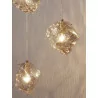 LUCES BALUN LE43403 pendant lamp in gold color 5W, three shades