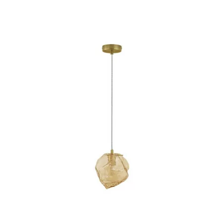 LUCES BALUN LE43405 gold pendant lamp, crystal-shaped shade