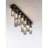 LUCES BALDE LE43407 szara lampa sufitowa, ściemniana, żarówka:G9