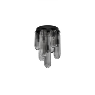 LUCES BALDE LE43408 gray ceiling lamp 5W, seven oblong shades