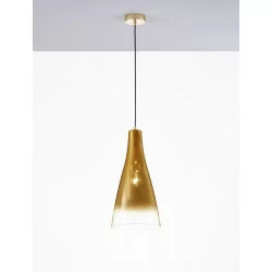 LUCES BALSA LE43415/16/17 hanging lamp, glass, three colors