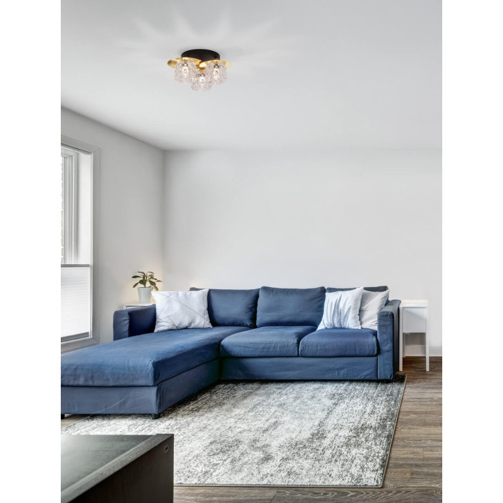 LUCES BAMOA LE43421/2 lampa sufitowa 5W w 2 kolorach: czarna, złota