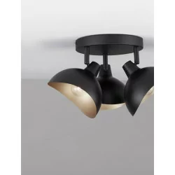 LUCES BANAC LE43424 czarna lampa sufitowa 5W możliwość ściemniania