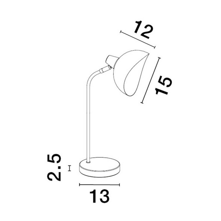 LUCES BANAC LE43426 lampa wewnętrzna stojąca biurkowa/stołowa 5W