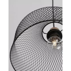 LUCES BAQUE LE43431/2 lampa wisząca czarna/biała 12W ściemniana