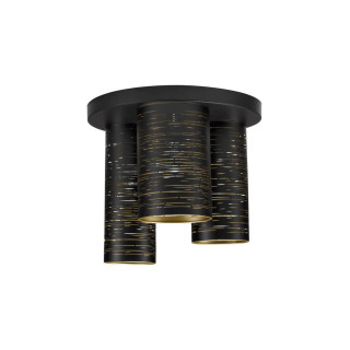 LUCES BARRA LE43435 czarna lampa sufitowa z 3 trzema kloszami moc: 5W