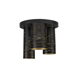 LUCES BARRA LE43435 black ceiling lamp with 3 three shades power: 5W