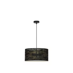 LUCES BARRA LE43436 hanging lamp with dimmable bulb, round shade