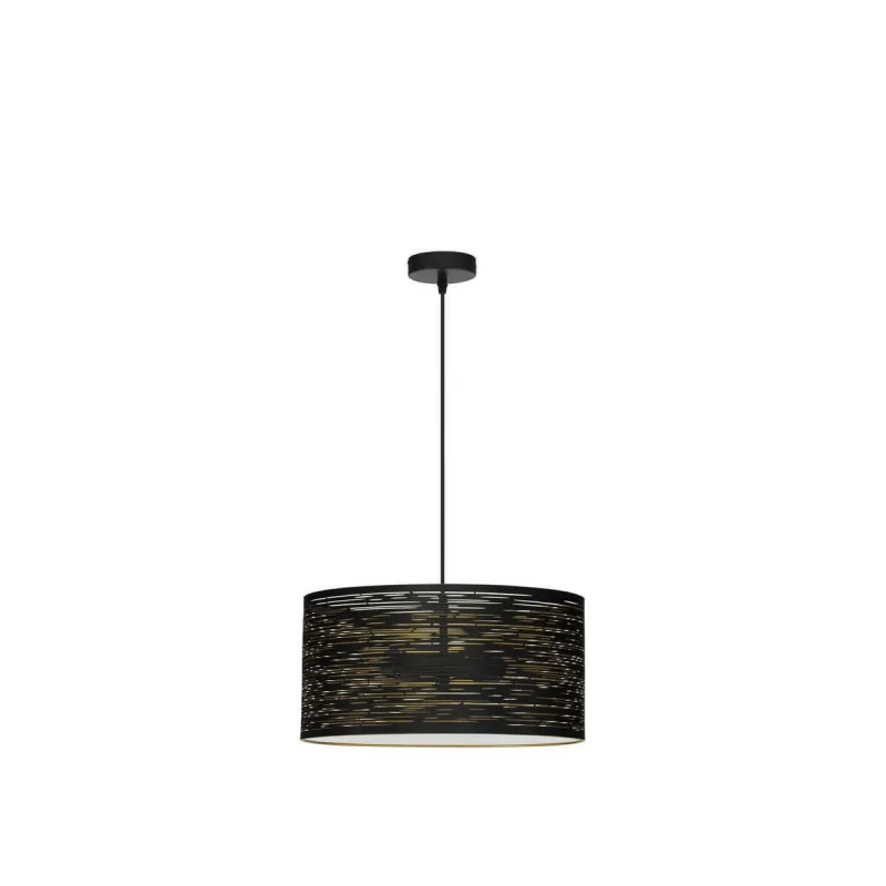 LUCES BARRA LE43436 hanging lamp with dimmable bulb, round shade