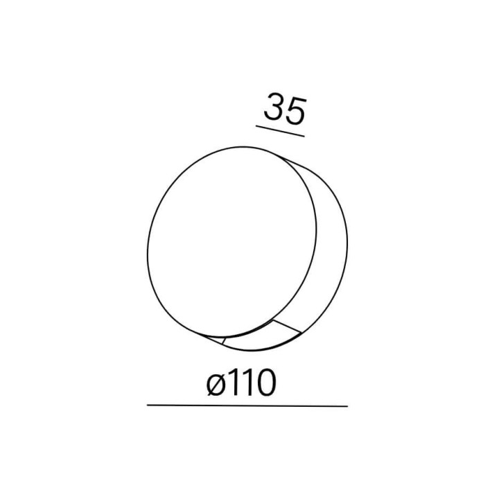AQFORM LEDPOINT round exterior Up&down kinkiet 26545 okrągły IP65