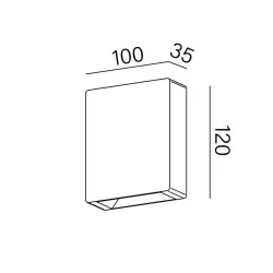 AQFORM LEDPOINT square exterior wall 26546