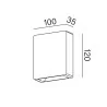 AQFORM LEDPOINT square exterior wall 26546