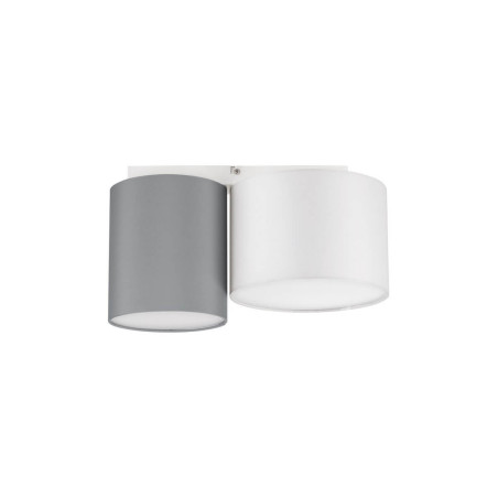 LUCES ACALCO LE43453 ceiling lamps with 2 shades, white/grey