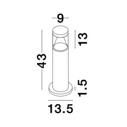 LUCES SALSIPUEDES LE73507 outdoor lamp 10W, light color: 3000K