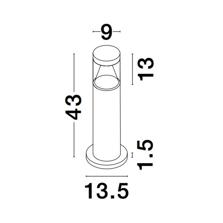 LUCES SALSIPUEDES LE73507 lampa zewnętrzna 10W, barwa światła:3000K