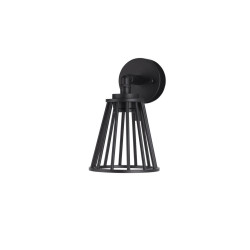 LUCES ACEVES LE73512 aluminum outdoor wall lamp, black IP65