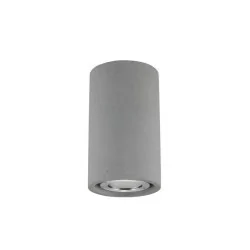 LUCES ACHLUM LE73515 gray ceiling lamp IP65 concrete/glass tube