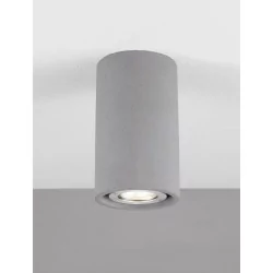 LUCES ACHLUM LE73515 gray ceiling lamp IP65 concrete/glass tube